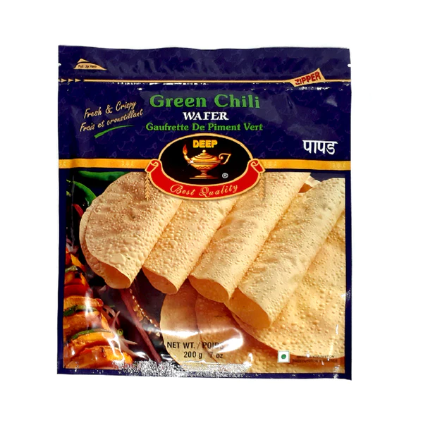 DEEP GREEN CHILLI PAPAD 7 OZ