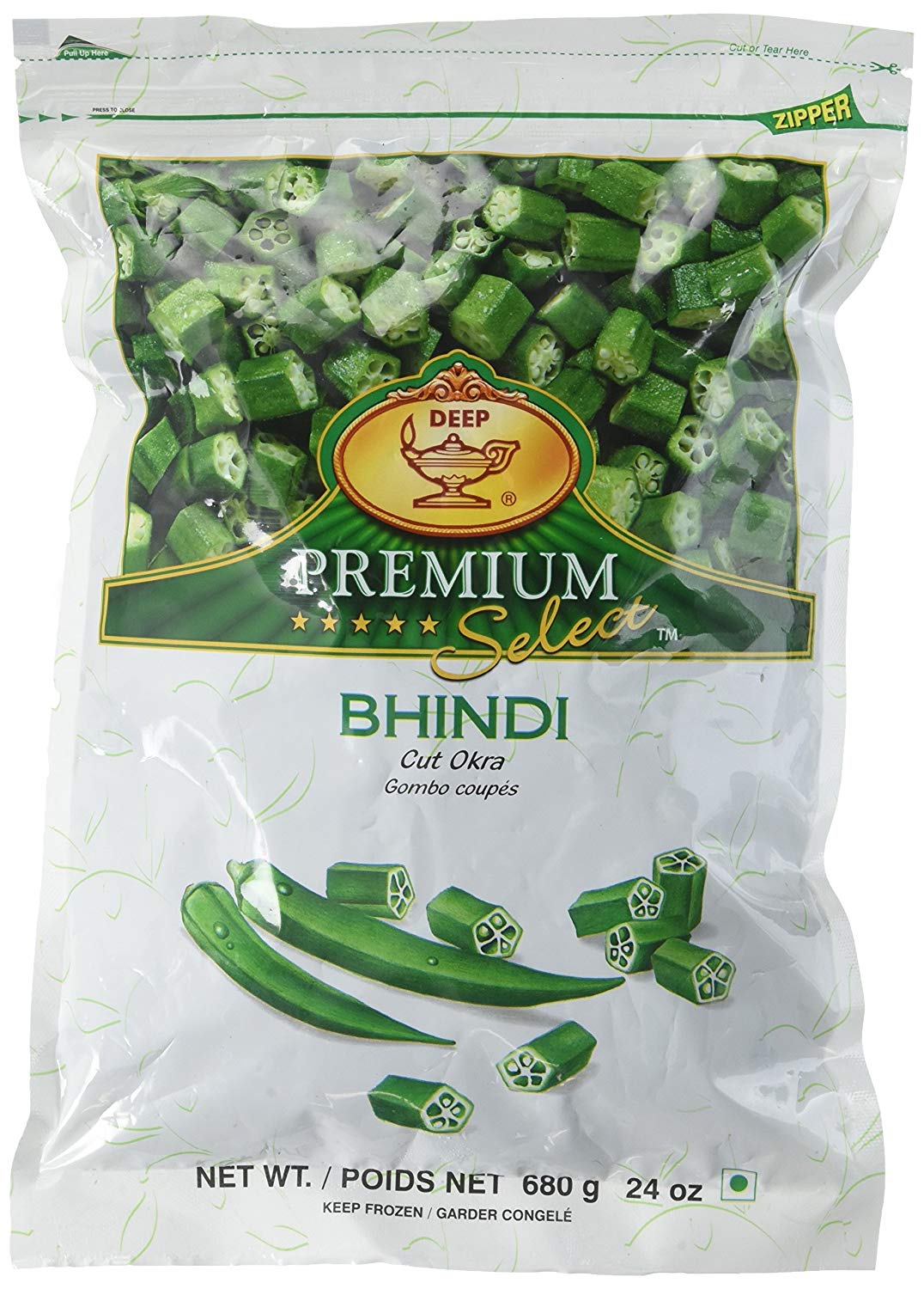 DEEP BHINDI CUT 340GM