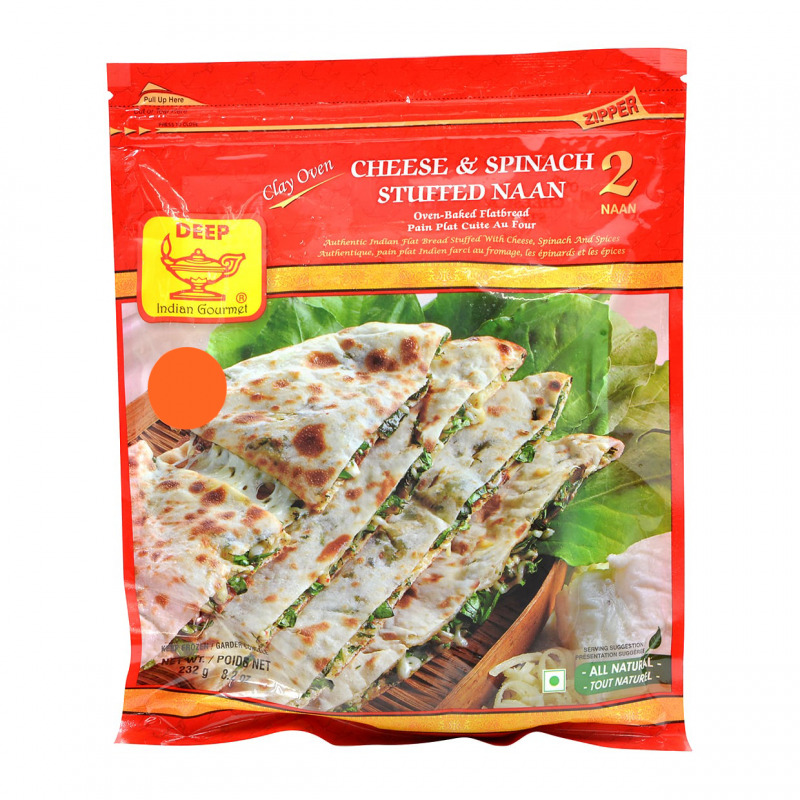 DEEP CHEES SPINACH NAAN 2 PCS