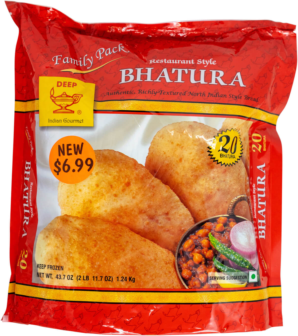 DEEP F.P BHATURA 20 PCS