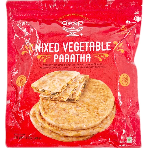 DEEP MIX VEG PARATHAS 4 PCS