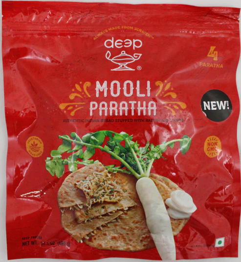 DEEP MOOLI PARATHAS 4 PCS