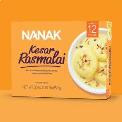 NANAK RASMALAI KESAR 12 PCS